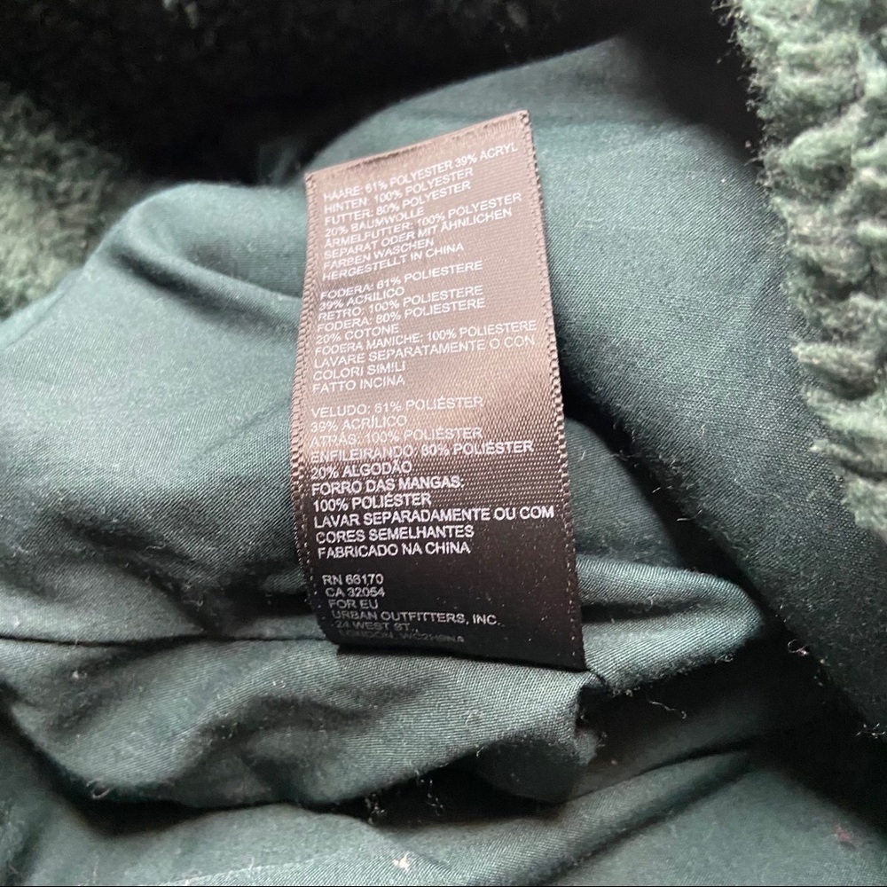 NWT UO BDG Theo Teddy Fleece Jacket Size M - Picture 7 of 9